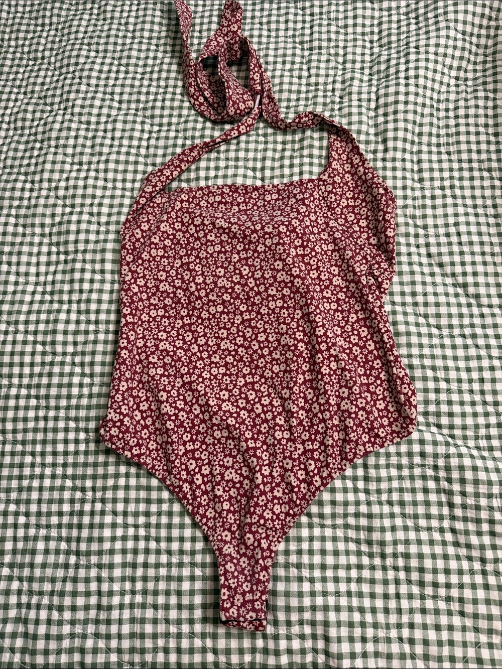 Free People Floral Bodysuit